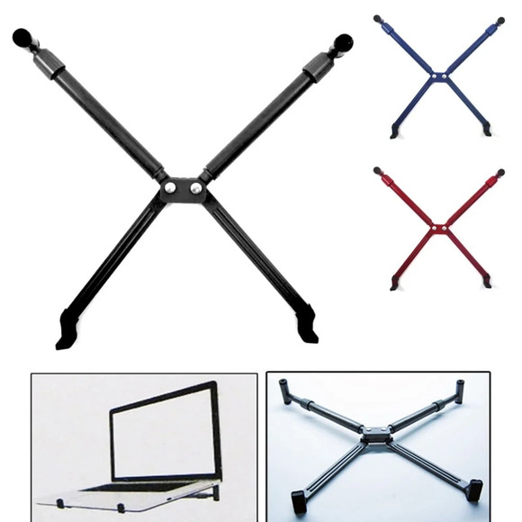 1 Laptop Cooler Cooling Pad Stand Adjustable Legs Portable Desk Rack PC Notebook - Picture 2 of 4